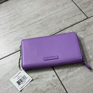 Vera Bradley Lilac accordion wallet .. nwt .. interior 
Zipper ..slots